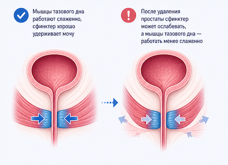 Мышцы тазового дна после удаления простаты